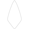 Picture of 11-1/2” Narrow London Brick Trowel with Low Lift Shank on a 6" Wood Handle